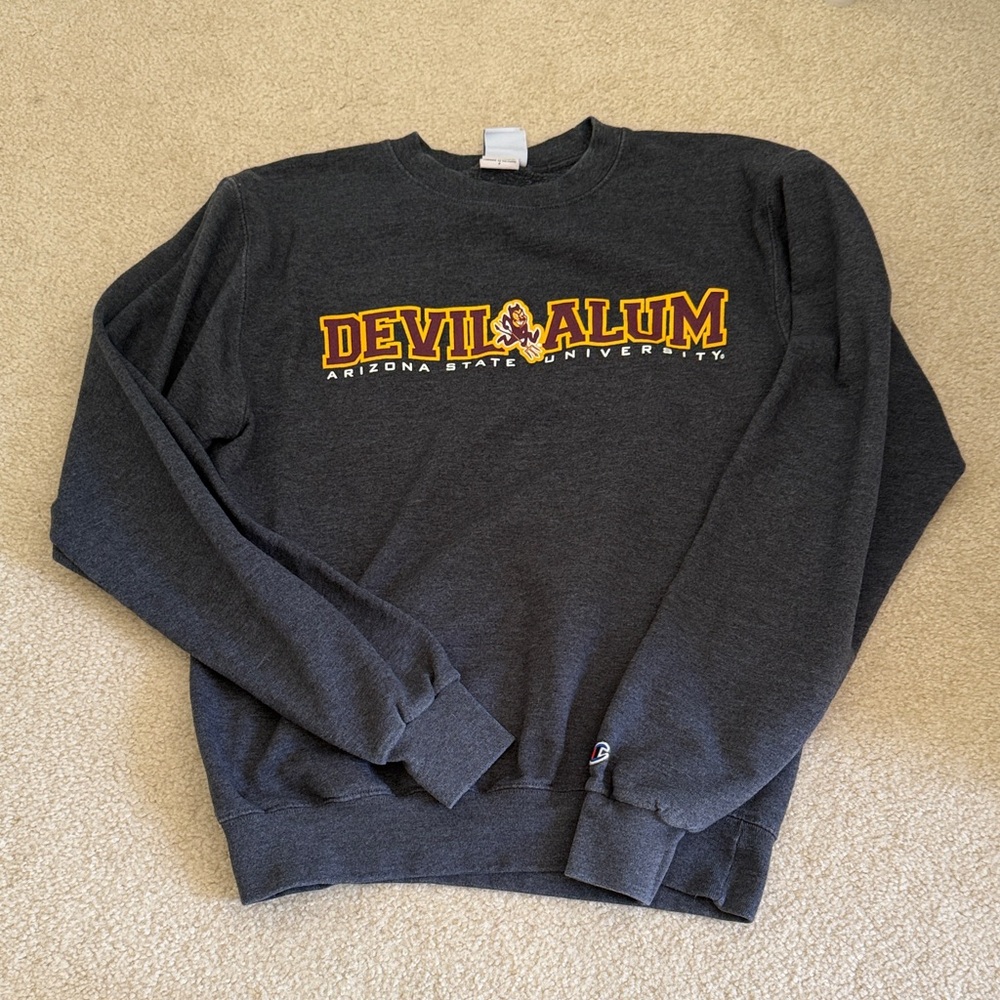 Champion Gray Arizona State University Crewneck Sweater